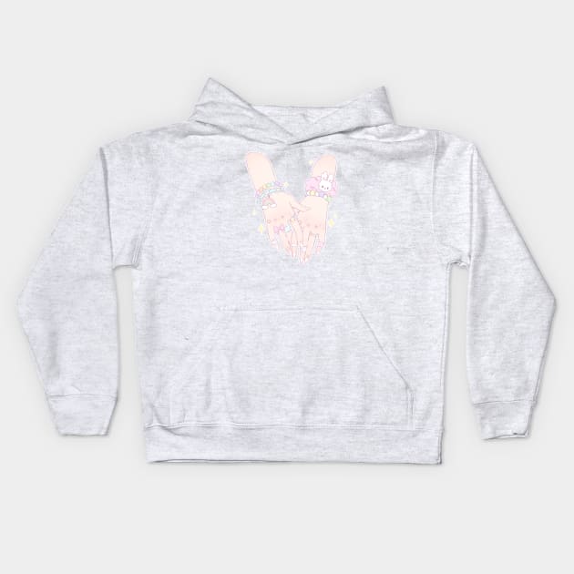 Fairy Kei Hands Kids Hoodie by Bunnis.ArtBin